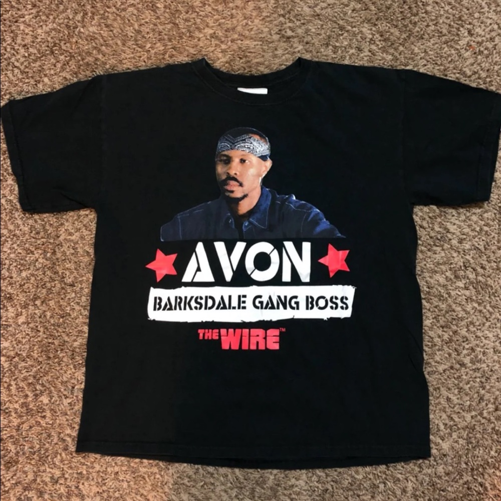 Milk Crate x Wire x HBO Avaon Barksdale T-Shirt L